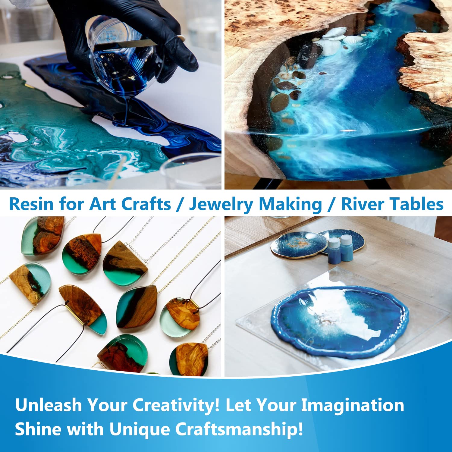 YOBTOP Epoxy Resin 1 Gallon Kit - Yobtop Coating & Casting Resin